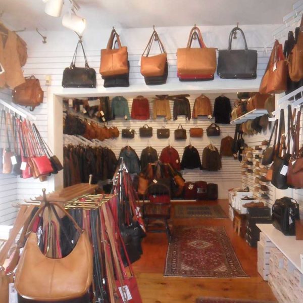 Leather Bench - Camden, Maine